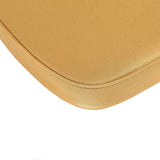 2inch Thick Gold Chiavari Chair Pad, Memory Foam Seat Cushion With Ties and Removable Cover