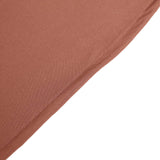 7ft Matte Terracotta (Rust) Spandex Half Moon Chiara Backdrop Stand Cover