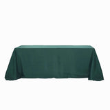 90x132 Hunter Emerald Green Polyester Rectangular Tablecloth