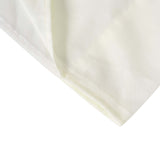 10ft Ivory Dual Layered Sheer Chiffon Polyester Backdrop Curtain With Rod Pockets
