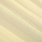 2 Pack | Handmade Ivory Faux Linen Curtains 52x96Inch  Curtain Panels With Chrome Grommets