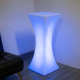 18inch x 43inch Cordless LED Rechargeable Light Up Cocktail Table Furniture