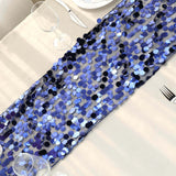 13x108 inch Navy Blue Big Payette Sequin Table Runner