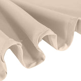 72"x120" Nude Polyester Rectangle Tablecloth, Reusable Linen Tablecloth