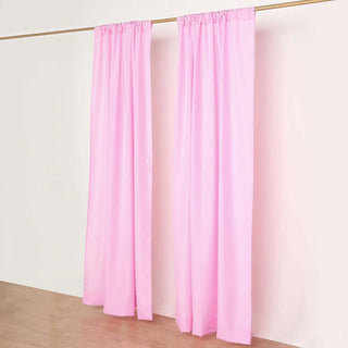 Enhance Your Event with Pink Polyester Photography Backdrop Curtains