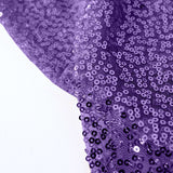 120" Purple Premium Sequin Round Tablecloth