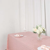 60"x126" Rose Gold Premium Sequin Rectangle Tablecloth