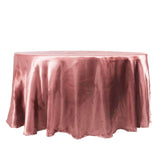 120inch Cinnamon Rose Seamless Satin Round Tablecloth