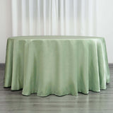 120 inches Sage Green Satin Round Tablecloth