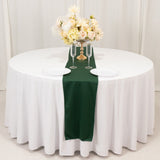 Hunter Emerald Green Premium Scuba Polyester Table Runner, Wrinkle Free Table Linen