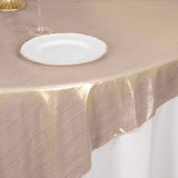 72x72inch Blush Shimmer Sequin Dots Square Polyester Table Overlay