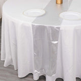 12x108inch Silver Shimmer Sequin Dots Polyester Table Runner