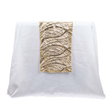 12x108inch Champagne Wave Mesh Table Runner With Embroidered Sequins