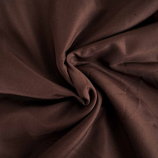 Durable and Versatile: The 54x54 Chocolate Square Seamless Polyester Tablecloth