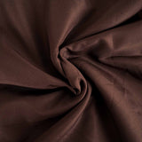 60"x102" Chocolate Polyester Rectangular Tablecloth#whtbkgd