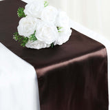 12"x108" Chocolate Satin Table Runner