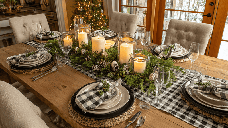 Christmas Table Runner Centerline Setup