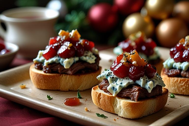 christmas buffet table decor ideas- sliders