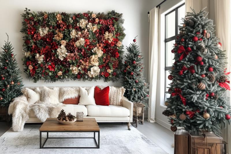 christmas flower wall decor- tips