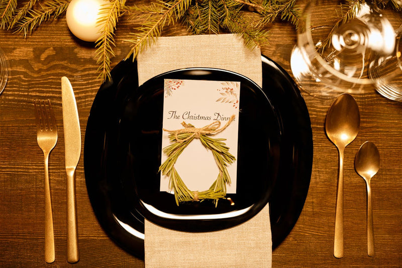 table setting ideas- christmas table