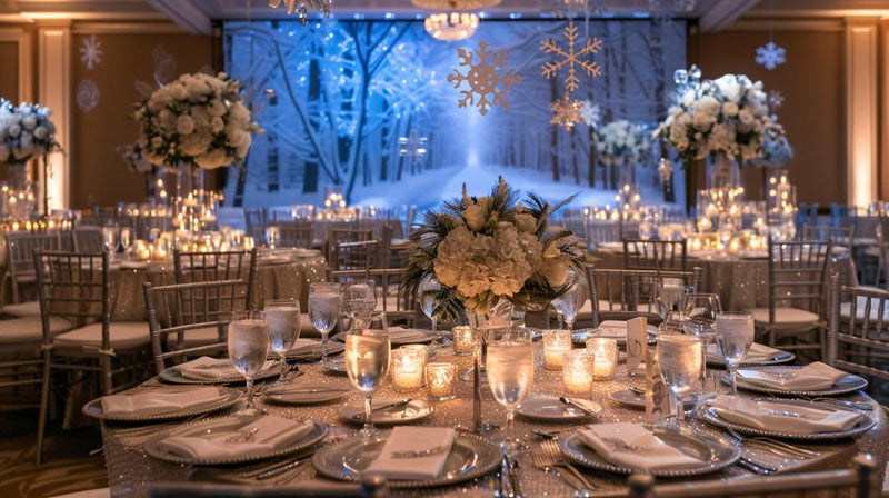 christmas table centerpiece- flowers