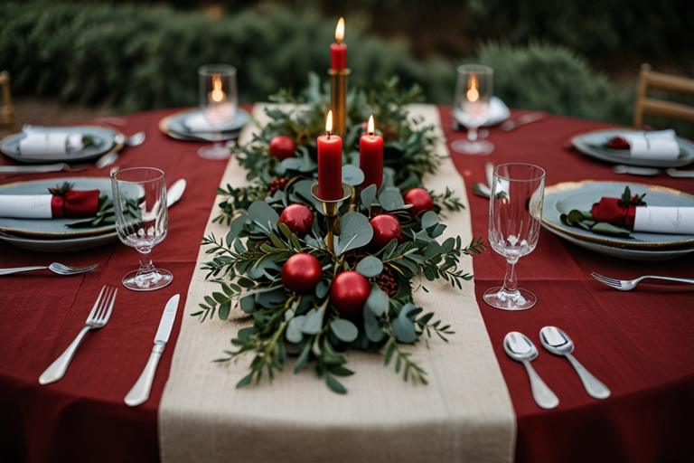 christmas table decor- table runners