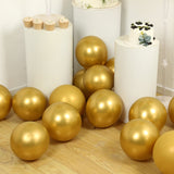 50 Pack Chrome Gold Biodegradable Latex Balloons 12", Thick Eco Friendly