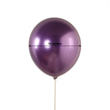 50 Pack Chrome Purple Biodegradable Latex Balloons 12inch Thick Eco Friendly Metallic Party Balloons