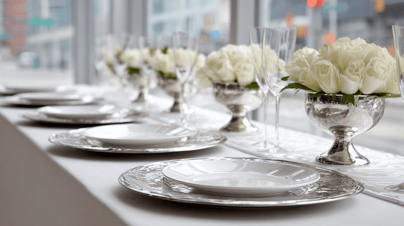 Chrome Silver Accents Wedding Trends