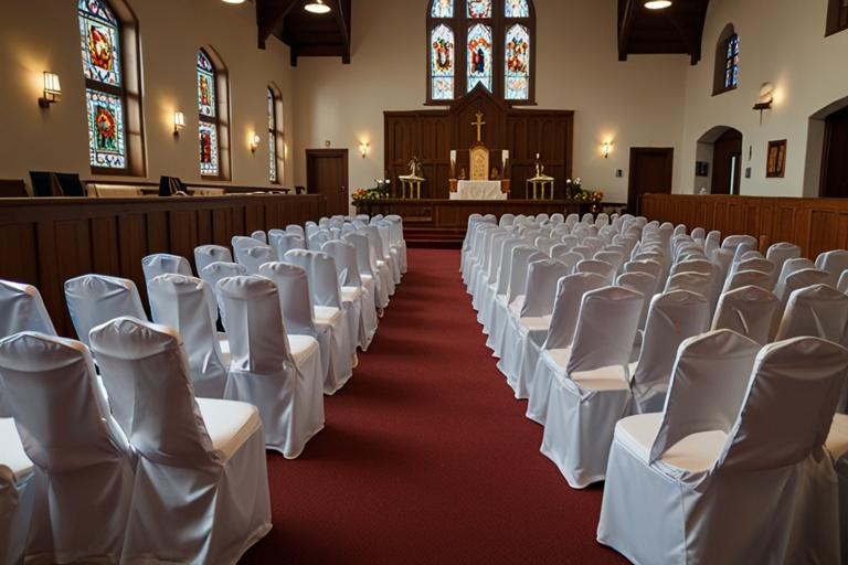 church decor- chair decor