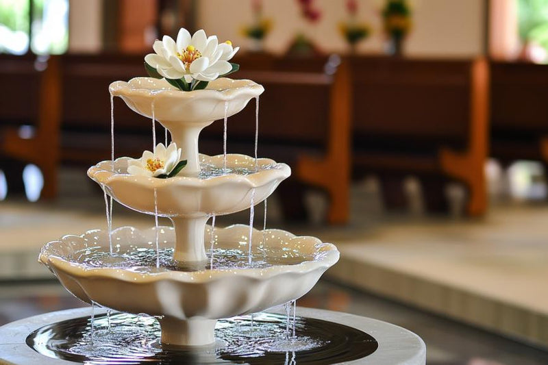 church decor- fountain