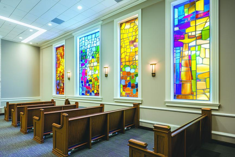 church decor- stained glasses