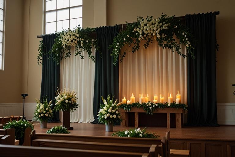 church decorations supplies- color scheme