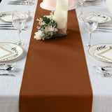 12inch x 108inch Cinnamon Brown Polyester Table Runner