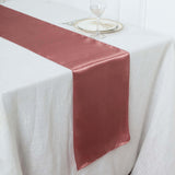 12inch x 108inch Cinnamon Rose Seamless Satin Table Runner