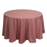 120inch Cinnamon Rose Polyester Round Tablecloth