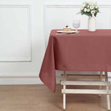 Cinnamon Rose Polyester Square Tablecloth 54"x54"