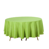 90" Apple Green Polyester Round Tablecloth