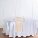 12"x108" Beige Satin Table Runner