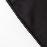 120inch Black Premium Scuba Round Tablecloth, Wrinkle Free Polyester Seamless Tablecloth