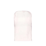 Blush Polyester Folding Chair Cover, Reusable Stain Resistant Slip On Chair Cover