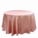 108" Dusty Rose Satin Round Tablecloth