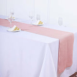 14x108 inch Dusty Rose Rustic Burlap Table Runner