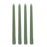 12 Pack Dusty Sage Green Premium Wax Taper Candles, Unscented Candles - 10inch#whtbkgd