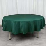 90" Hunter Emerald Green Premium Polyester Round Tablecloth - 220GSM