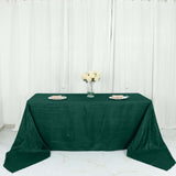 90x156Inch Hunter Emerald Green Accordion Crinkle Taffeta Rectangular Tablecloth