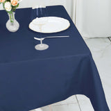 54"x54" Navy Blue Premium Polyester Square Tablecloth - 220GSM