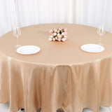 108" Nude Satin Round Tablecloth