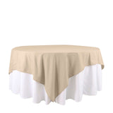 90"x90" Nude Square Polyester Table Overlay