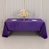 60"x126" Purple Lamour Satin Rectangle Tablecloth